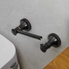 RUMOSE Toilet Paper Roll Holder Bathroom Flexible Pivoting Tissue Handle