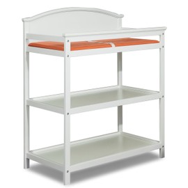 Imagio Baby Harper Changing Table with Pad, White