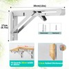 Folding Shelf Brackets 12 Inch/30cm, 2PCS Heavy Duty Bracket for