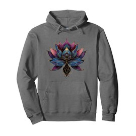 Lotus Flower Vintage Japanese Zen Buddhist Buddhism Yoga Pullover Hoodie