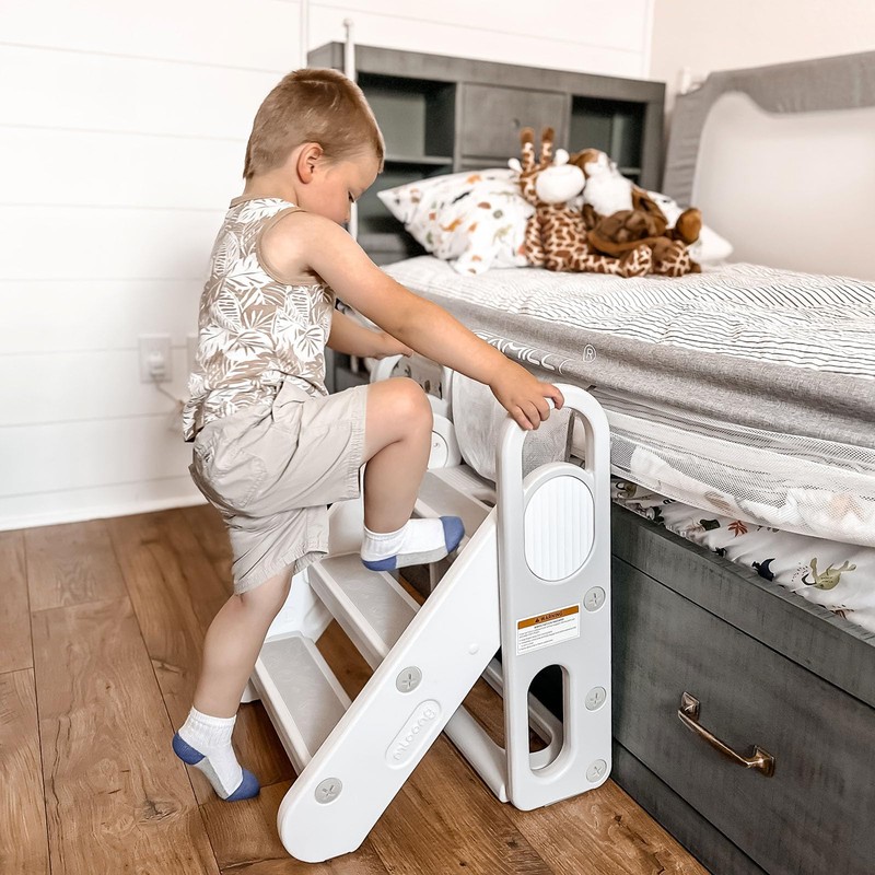Mloong Kids Step Stool Foldable for Bathroom Sink, Easy Folding