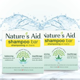 Nature's Aid Shampoo Bars, 72g, 2 Pack (Cedarwood & Eucalyptus)