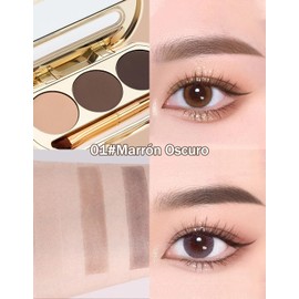 Erinde 3 colores Resistente al Agua Polvo para Cejas, E01#