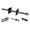 Cast Iron Radiator Stay/Bracket/Tie/Retainer/Fixing Black (Back Plate Fixing)