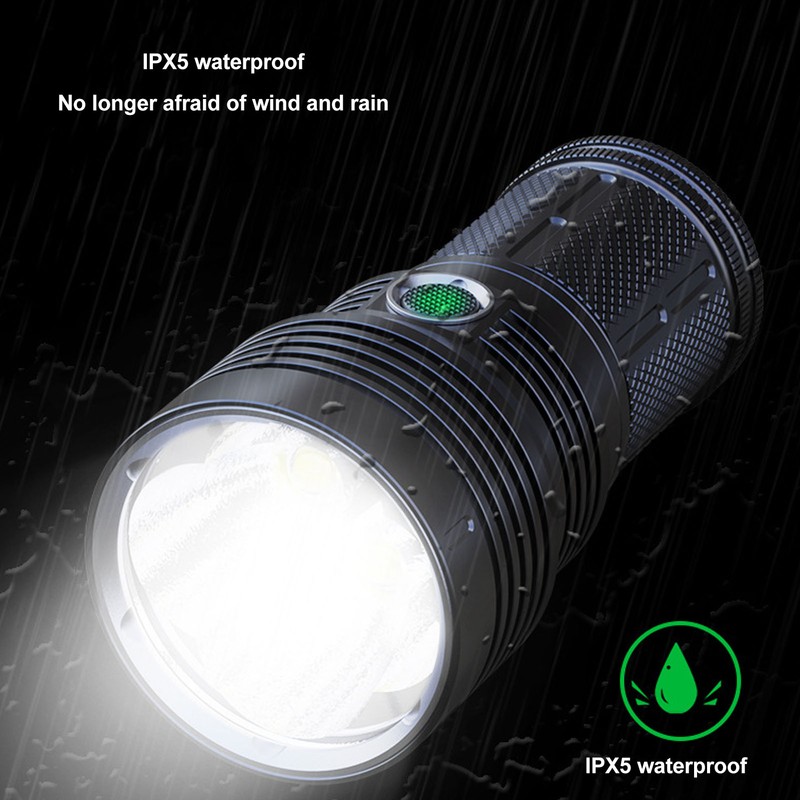 P90 LED Flashlight 12000LM IPX5 Waterproof 6 Light Modes Super