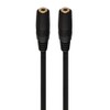 jasavdio 2.5mm Audio Extension Cable 4Pole;2.5mm Female to Female Adapter