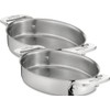 All-Clad Specialty Stainless Steel Oval Bakeware Set 2 Piece Induction