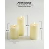 Stmarry Ivory Flameless Candles with Remote and Timer, Real Wax