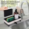 LayaVilla Dish Sponge Holder - Stainless Steel & PP Sink