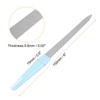 HARFINGTON 6pcs Metal Nail Files, 180 Grit Fingernail Files, Double