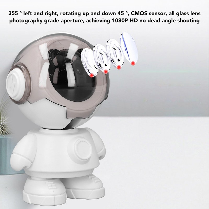 Wireless Security Camera 1080P Auto Tracking Motion Sensor Night Vision