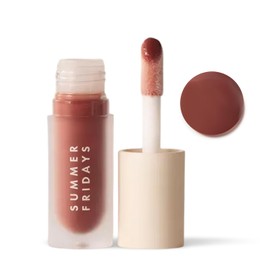 Summer Fridays Dream Lip Oil - Hydrating Tinted Lip Gloss Oil - Non-Sticky Formula with Skincare Benefits for Long-Lasting Softness + Shine - Effortless Beauty Gifts - Warm Beige (0.15 Oz)