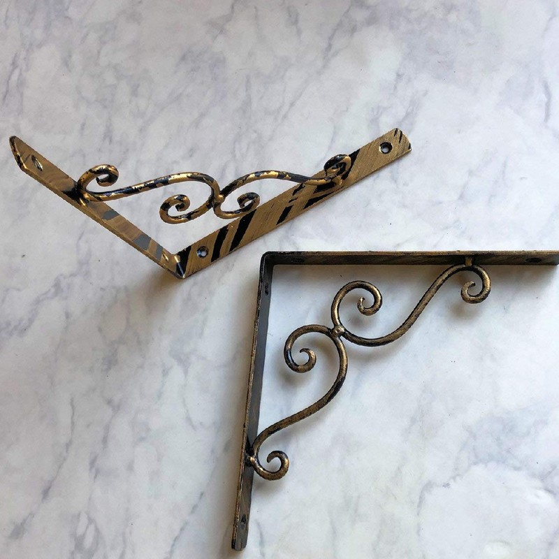 MASOUDITRADING Shelf Bracket, Metal Fittings, Iron Bracket, L-Shaped Angle (1