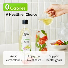 Your Kitchen Allulose Syrup 18.7 Fl Oz, Zero Calorie Sweetener, Keto Diet, Vegan Friendly Allulose Sweetener, Non GMO, Non Erythritol, Zero Net Carbs Liquid Sweetene for Baking, Drinks