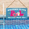 Summer Memories Wood Sign, Pool Patio Decor for Home, Hanging