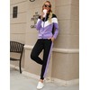 Women 2 Pieces Sweatsuits Zip Up Track Suit Matching Set