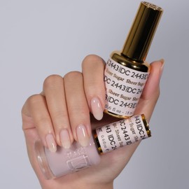 DND Gel DC Sheer Polish Set - 1 each of Gel Polish and Nail Polish, Sheer Sugar, 0.5 Fl Oz