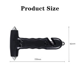 Luoyuanjia 1 PCS Car Safety Hammer Safety Window Break Hammer Escape Hammer Seat Belt Cutter Tool for Smashing, Breaking Car Window, Windscreen Glass - Escape and Rescue Tool