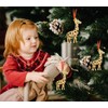 HEYINSHEN Giraffe Christmas Ornaments Gold Giraffe Hanger for Xmas Decor