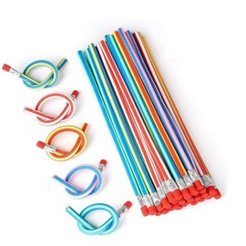 SUNRIZ SUNRIZ Biegebleistifte Kinder, 25 Stück Bunt Flexible Biegsame Bleistifte, Magic Mitgebsel Kindergeburtstag Mitbringsel Give Aways Partybeutelfüller für Kinder
