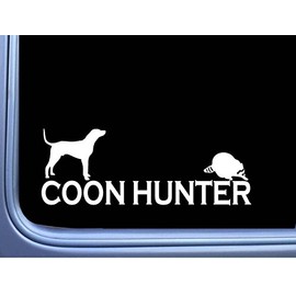 EZ-STIK Coon Hunter L790 8 inch Sticker Dog Box Coonhound Squall Decal