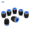 50PCs Air Pipe Plug Pneumatic Cap Plastic Brass Quick Insert