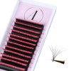 ALLOVE Pink Ombre Colored Eyelash Extension Super Easy Fan Volume