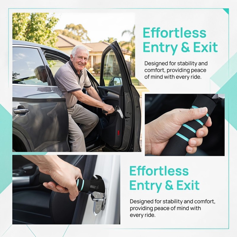 Meralo 3-in-1 Portable Car Handle Mobility Aid for Disabled and