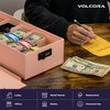 Volcora Cash Box Money Organizer - 15” x 7.5” x