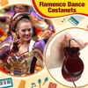 SAHENITEANA Spanish Castanets, Traditional Flamenco Castanets with String, Wooden Hand