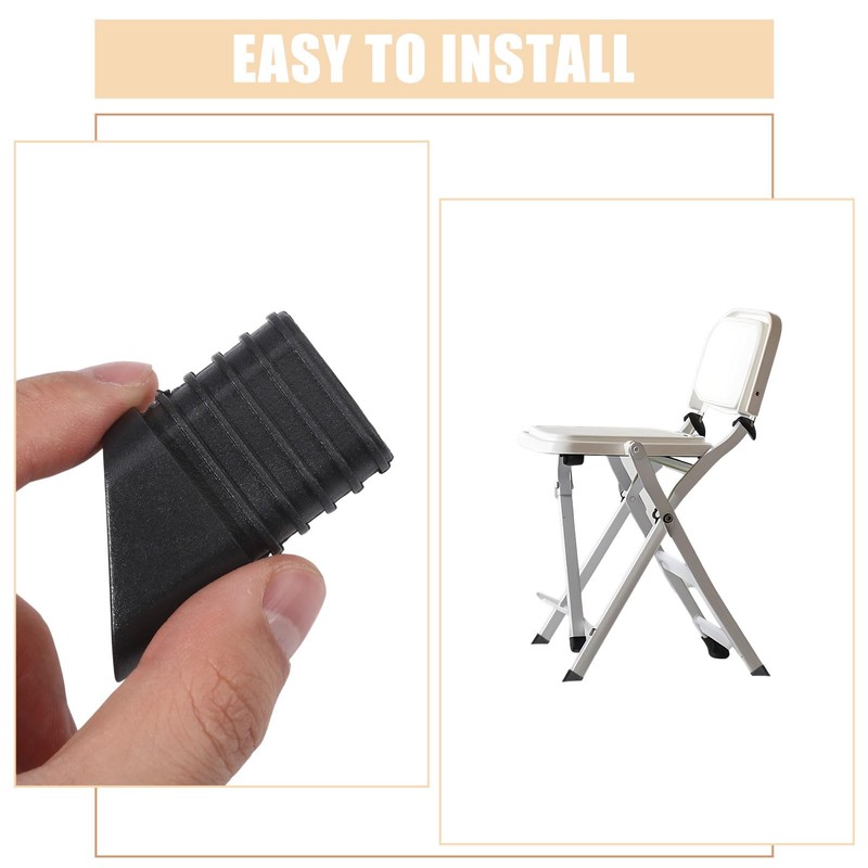 CHGCRAFT 36 Pcs Folding Chair Leg Caps Plastic Chair Replacement