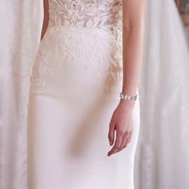 BriLove Wedding Bridal Bracelet for Brides, Crystal Rhinestone Multi Teardrop for Women Party Prom Clear Silver-Tone