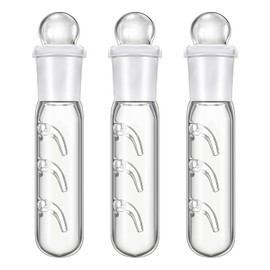 BDHYYM Pack of 3 Planaria Trap, 3 Hole Glass Transparent Planaria Trap, Snail Trap for Catching Planaria, Snails, Leeches in the Aquarium