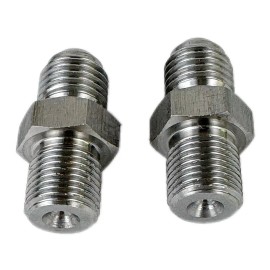 Unbranded 7/16" x 24 TO 4 JIC AN4 Garrett Turbo 1mm Restrictor Oil Feed Stainless Adapter