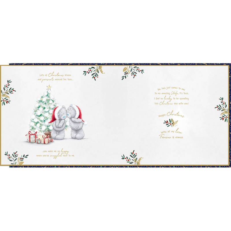 Me to You Wife Bears On Swing Christmas card