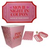 Valentines Movie Night At Home Date Night Set, customisable movie