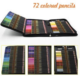 72 Colouring Pencils in a Set, Vibrant Colouring Pencils, for Professional Colour Mixing, Ideal Set for Artists, Adults and Children