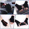Sibba 2 Pairs Fall Winter Half Finger Gloves, Knit Touchscreen