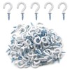 Biaungdo 100Pcs Vinyl Coated Metal Cup Hook 3/4", Screw-in Ceiling