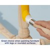 Zibra Round Paint Brush for Curved Surfaces and Ornate Details,