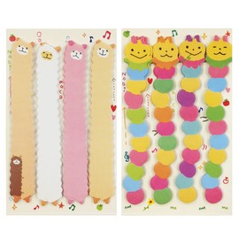 Wrapables Bookmark Flag Index Tab Sticky Notes, Set of 2 (Caterpillar,Silly Sheep)