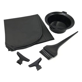 Kit Para Tinte - Brocha + Tazon + 2 Mariposas + Cubridor