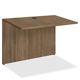 Lorell Essentials Bridge, Walnut, Laminate Top