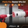maXpeedingrods 4 Pcs PVC Pipe Reamer Kit with with 1-1/2