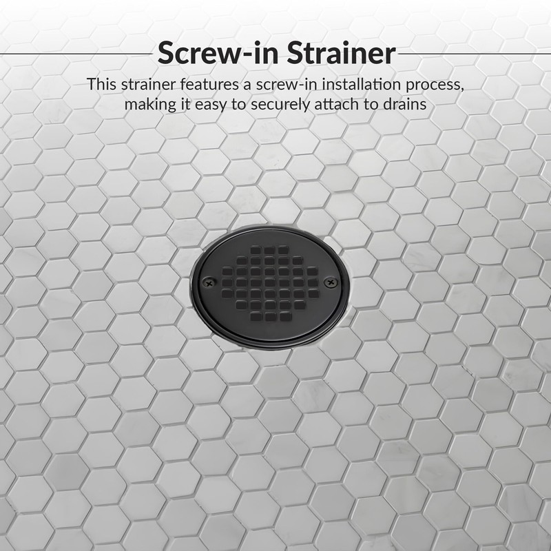 Oatey Strainer Screw-in Round MATBLK 42420