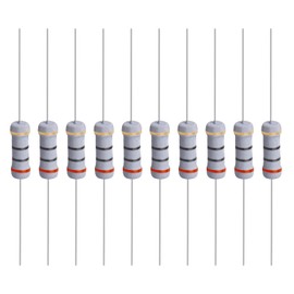 YOKIVE Pack of 100 Metal Oxide Film Resistors Axis Line Resistor Keep Normal Circuit Operation Great for Electric Power Equipment (Grey, 1 W, 20 Ohm)