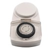UNITEC Outdoor Mechanical Daily Timer IP44 Analogue White 30 Minute