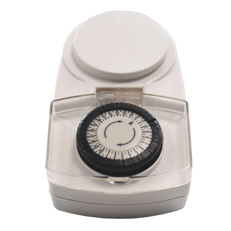 UNITEC Outdoor Mechanical Daily Timer IP44 Analogue White 30 Minute