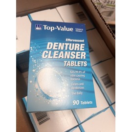 Top-Value Effervescent Denture Cleanser Tablets - 90 Tablet