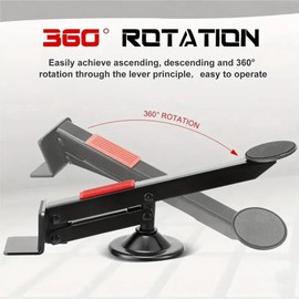 Foot Panel Lifter, 75kg Load Bearing Aluminum Alloy Door Lifter Tool, 360° Rotation Drywall Panel Lifter, for Carpenters and Carpet Laying